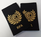Genuine British Royal Navy RFA Royal Auxiliary Fleet Rank Slides 1 Pairr Assorted