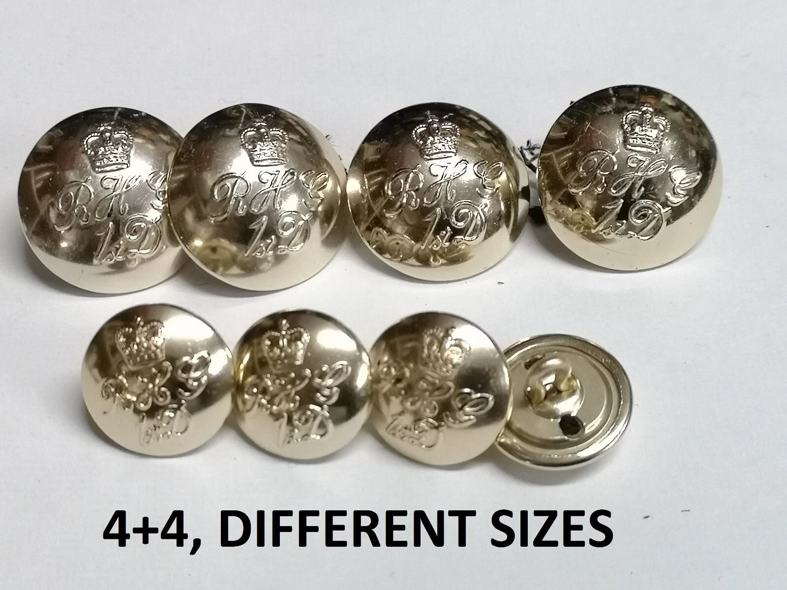 FAD No2 Button Set British Army for Service Dress Jackets and Old Pattern Tunics Assorted