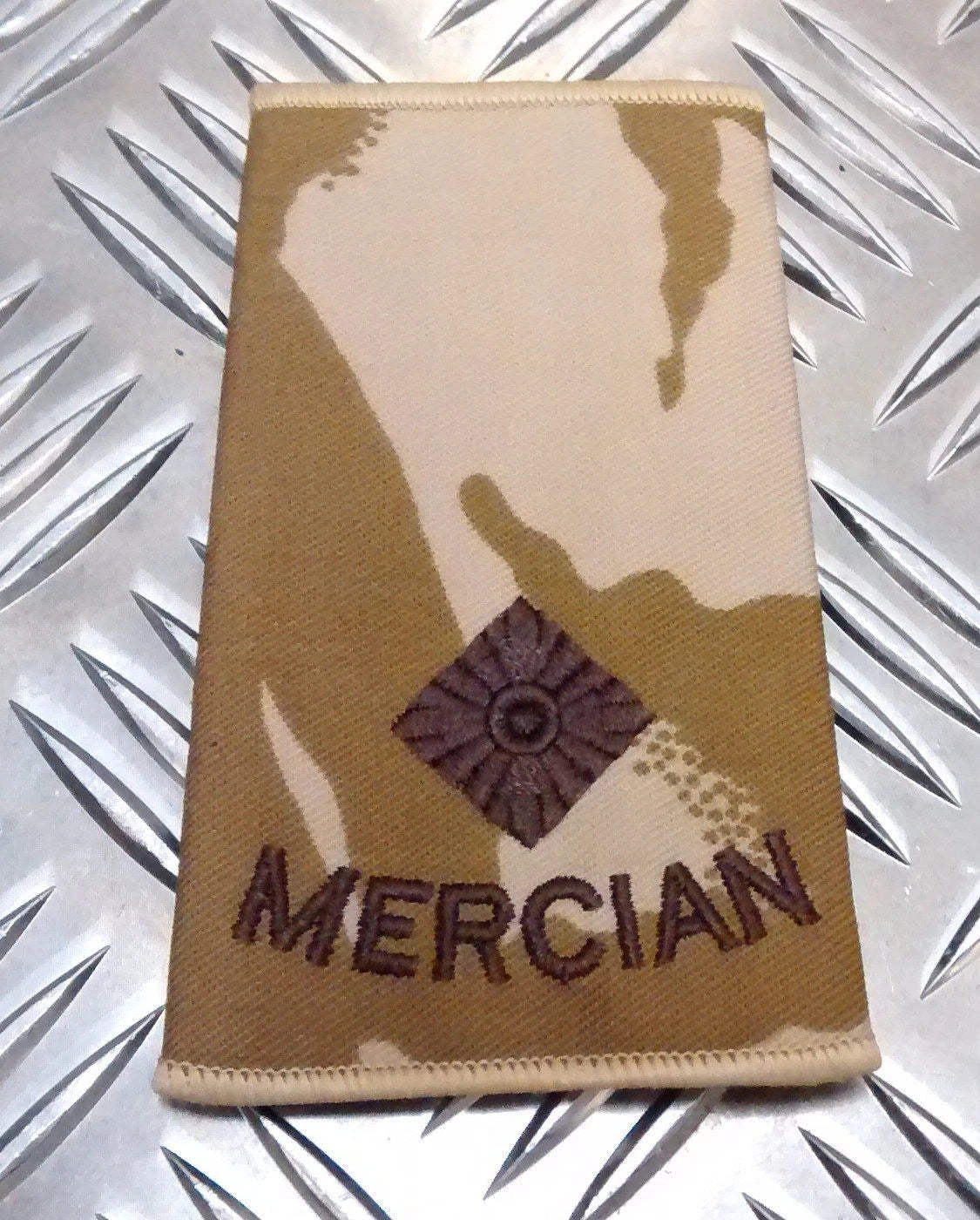 Genuine British Army Desert Camo Mercian Rank Slide Various Ranks