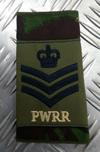Genuine British Army PWRR Princess of Wales' Royal Regiment Rank Slide Assorted