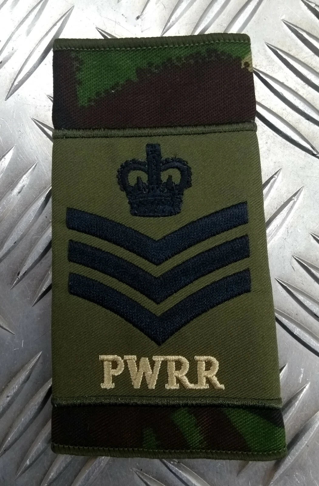 Genuine British Army PWRR Princess of Wales' Royal Regiment Rank Slide Assorted