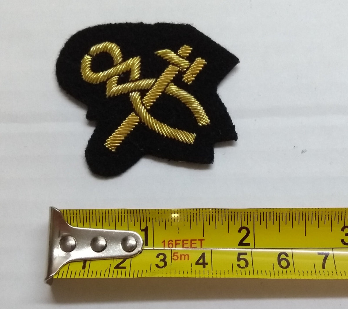 British Army Craftsman Crossed Tools Mess Kit Arm Badge Hand Embroidered Patch