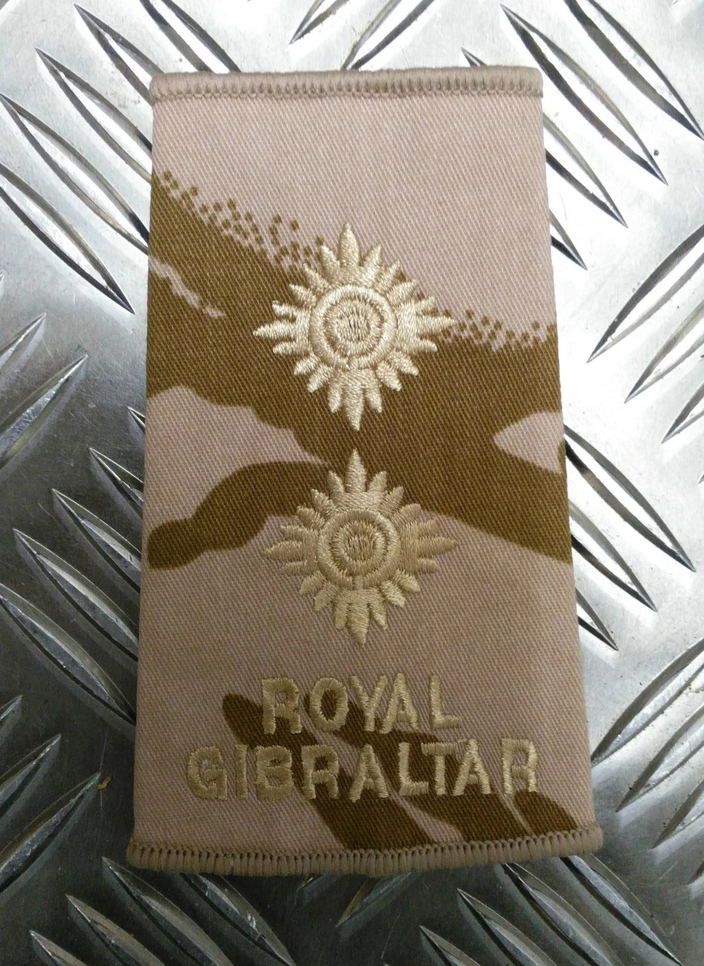 Genuine British Army Royal Gibraltar Regiment Rank Slide Various Colours Ranks