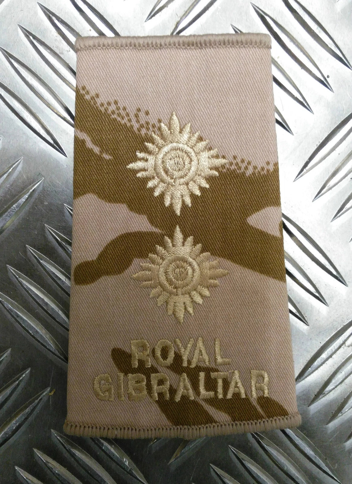 Genuine British Army Royal Gibraltar Regiment Rank Slide Various Colours Ranks