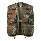Tactical Military Vest Action Gilet Multi Pocket Waistcoat Assorted Colours