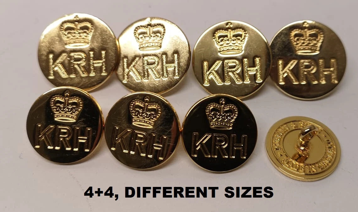 FAD No2 Button Set British Army for Service Dress Jackets and Old Pattern Tunics Assorted