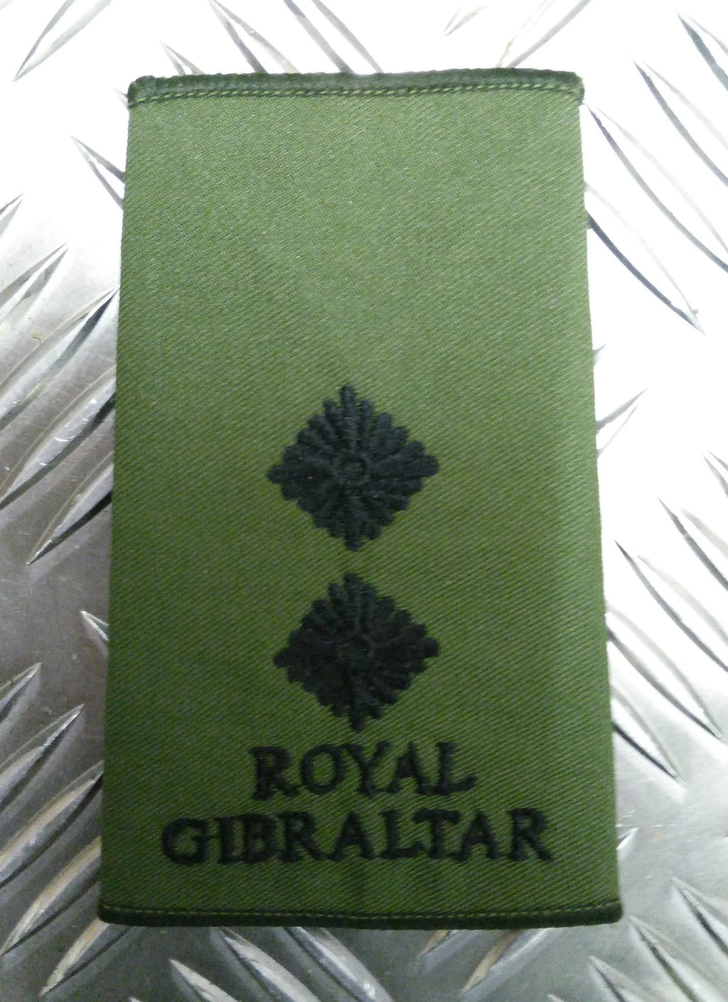 Genuine British Army Royal Gibraltar Regiment Rank Slide Various Colours Ranks