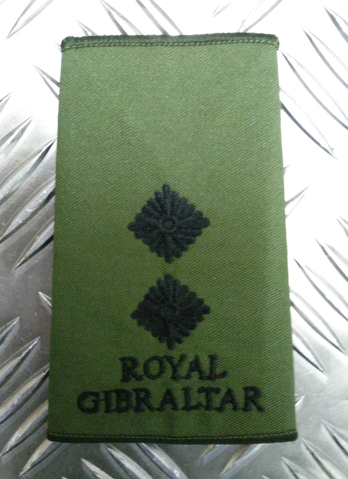 Genuine British Army Royal Gibraltar Regiment Rank Slide Various Colours Ranks