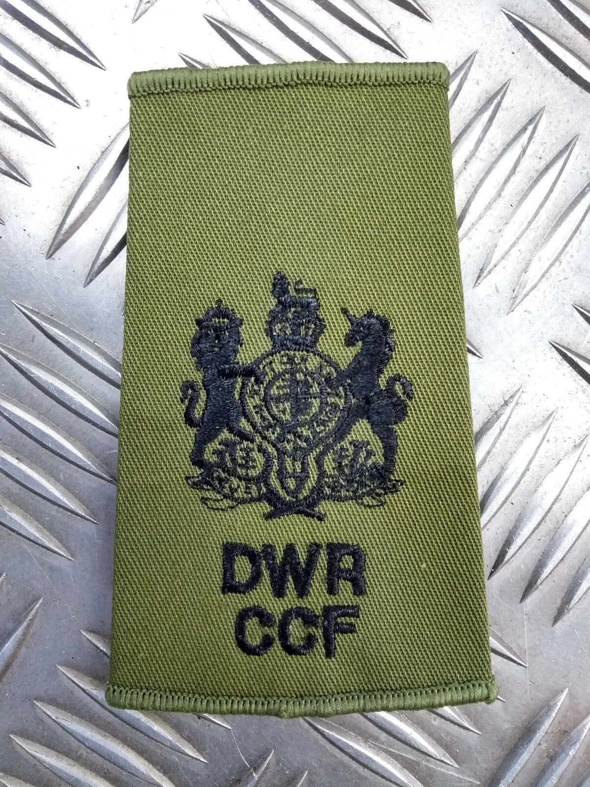 Duke of Wellington's Regiment DWR CCF OD Green Rank Slides British Army