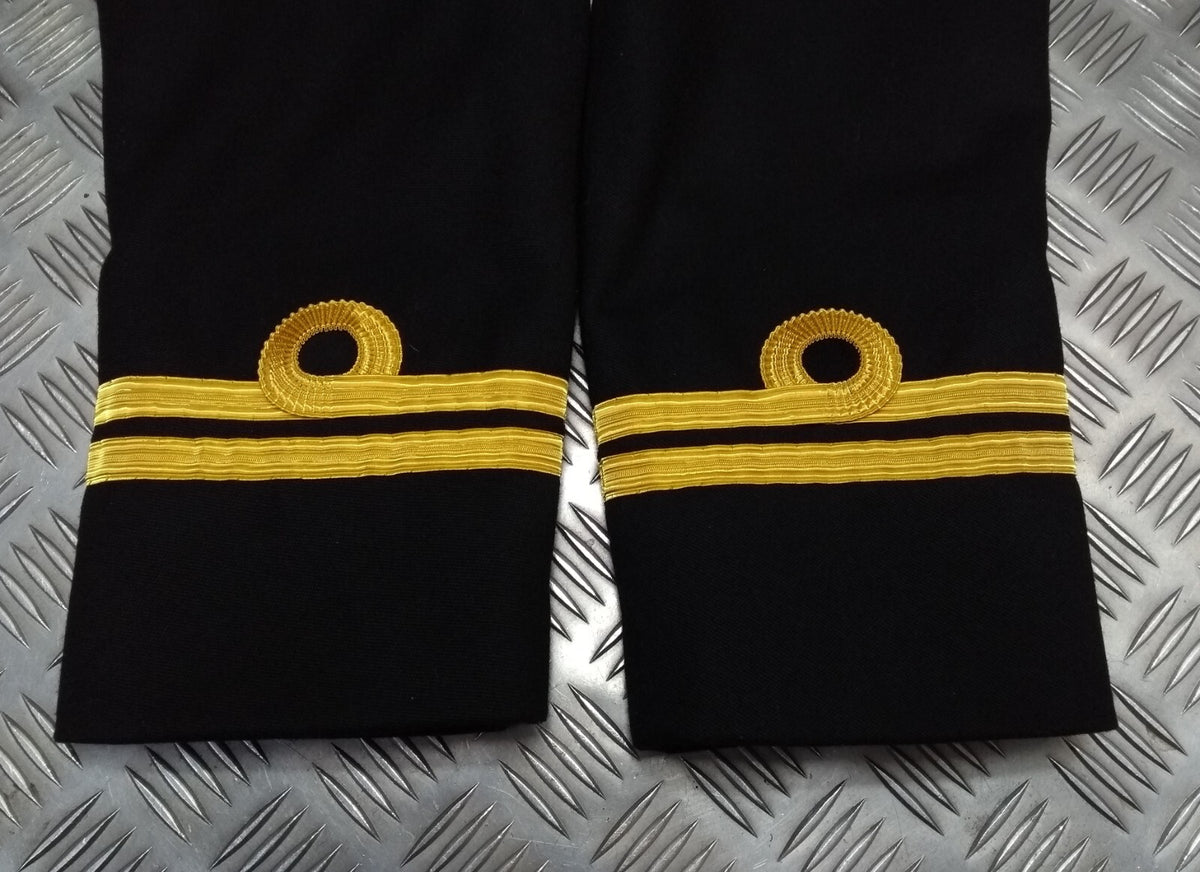 Royal Navy No1B Wool Barathea Dress Jacket Officers Gold Cuff Curls British Naval 96cm Short