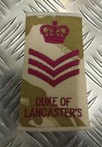 Duke Of Lancaster's Camo Rank Slide Various Ranks Genuine British