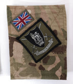 British Army TRF Patches on MTP Blanking Panels Various - Used
