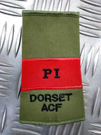 Dorset ACF OD Green Rank Slides British Army