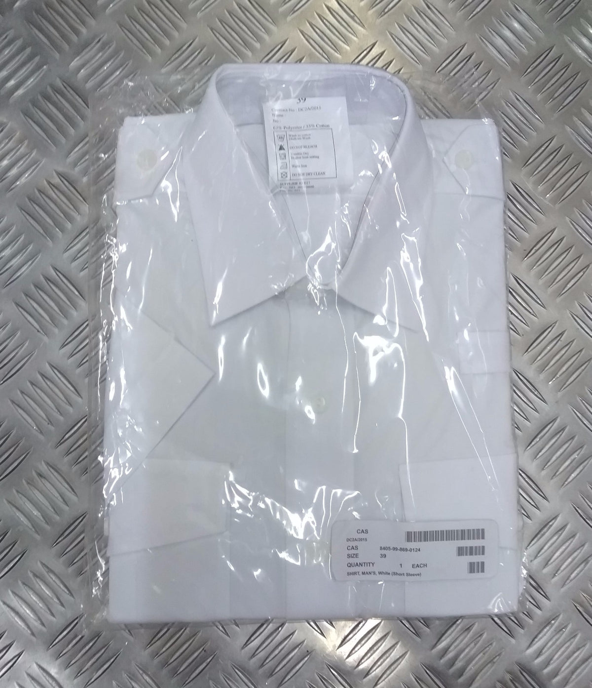British Issue White Uniform Shirt Radio Loops Mens & Womens Long or Short Sleeve Genuine MoD - Assorted Sizes