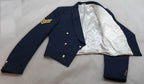 RAF Royal Air Force Mess Dress Jacket Blue Grey Complete Buttons & Arm Badge 43in Chest