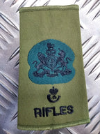 Green OD Rifles Rank Slide Various Ranks Genuine British Army Issue