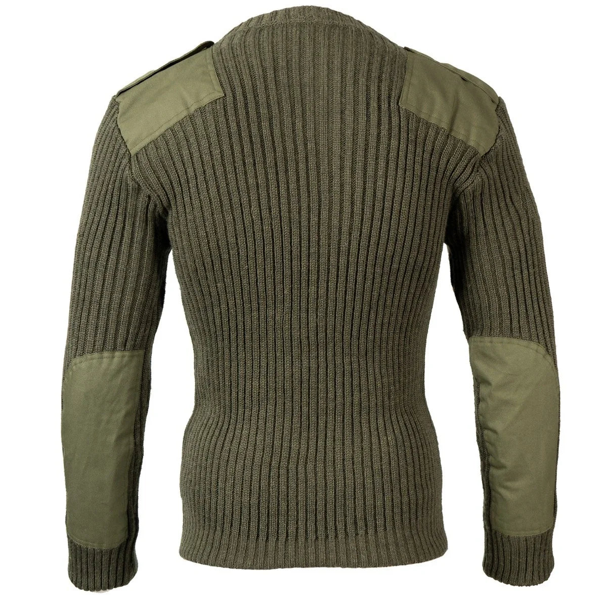 Army Commando Jumper With Sewn Badges British Military Issue Green Pullover