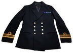 Royal Navy No1 Officers Dress Jacket Lieutenant Commander Rank Curls & Medal Bar British Naval 42in Chest