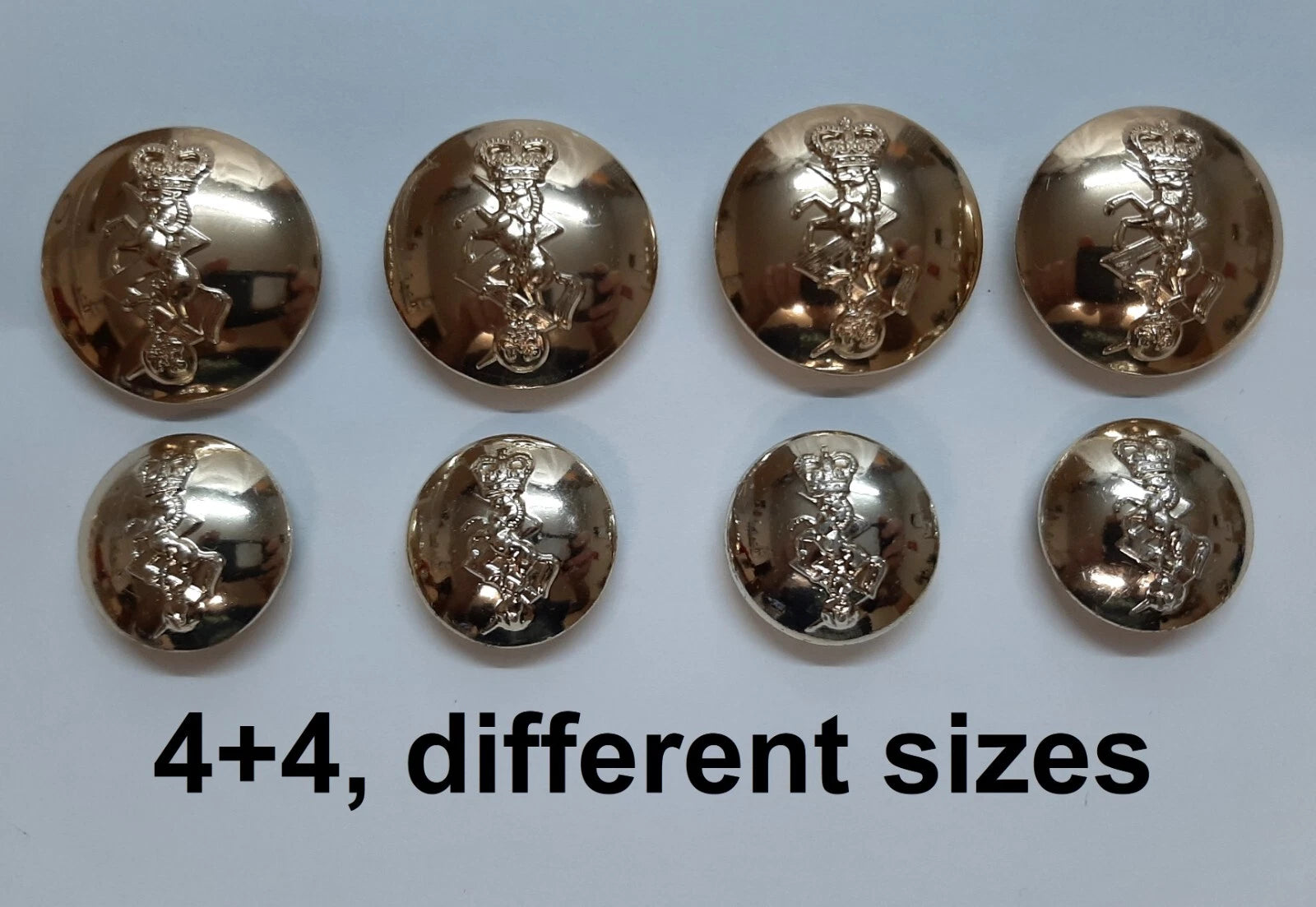 FAD No2 Button Set British Army for Service Dress Jackets and Old Pattern Tunics Assorted