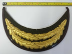 Olive Officers Hat Peak 2 Row Gold Oak Leaf Scrambled Egg Visor Genuine British Made PK27