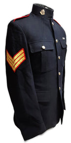 Royal Marines RM No1 Dress Jacket with RMP Buttons Sergeant Chevrons & Close Protection Arm Badge 100cm