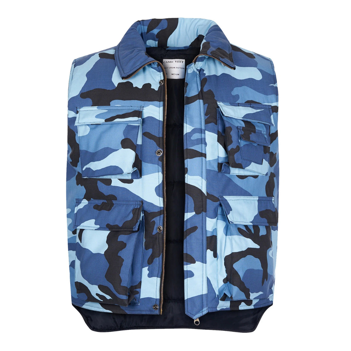 Bodywarmer Padded Gilet Action Vest Multi Pocket Assorted Colours