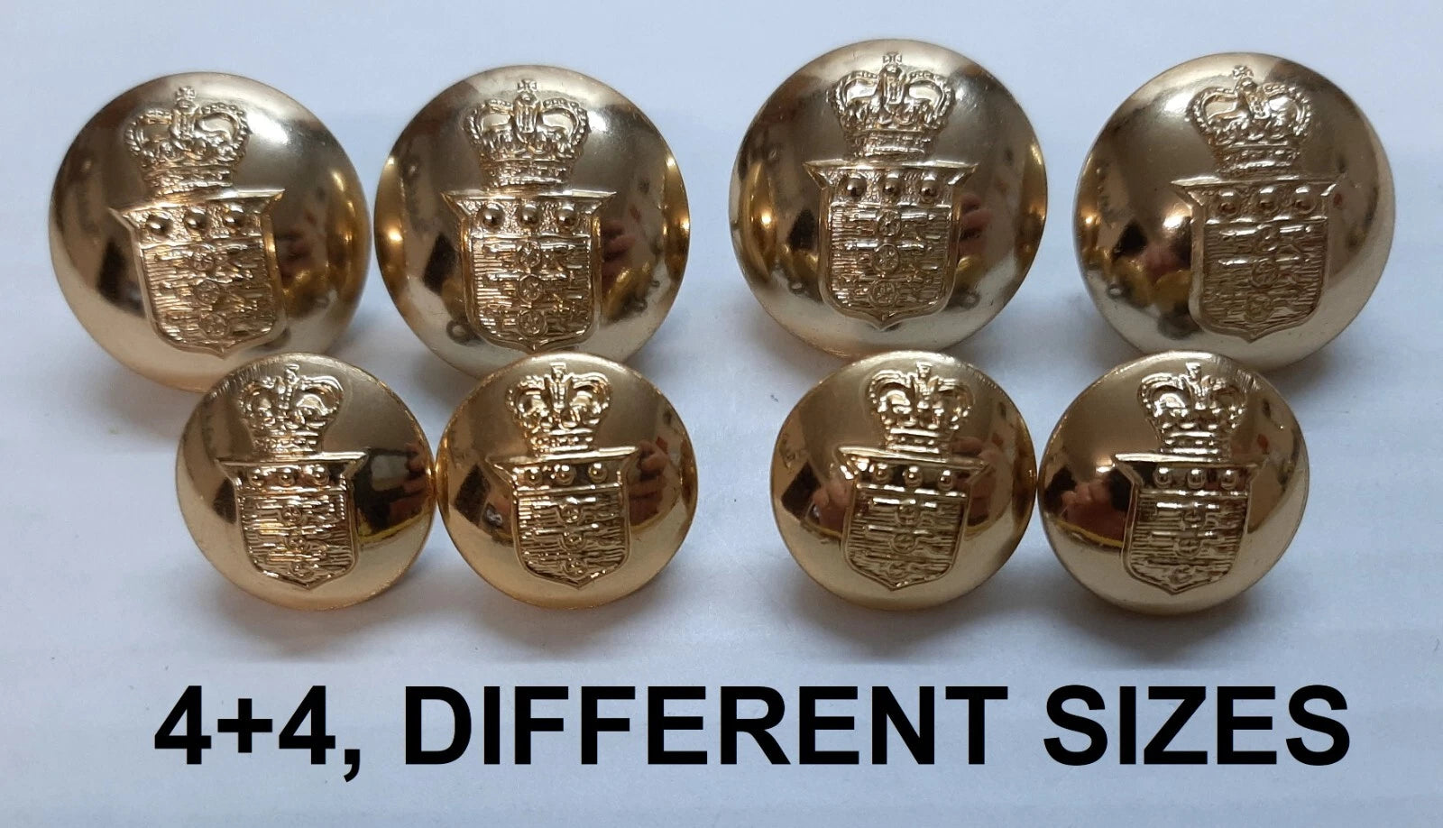 FAD No2 Button Set British Army for Service Dress Jackets and Old Pattern Tunics Assorted