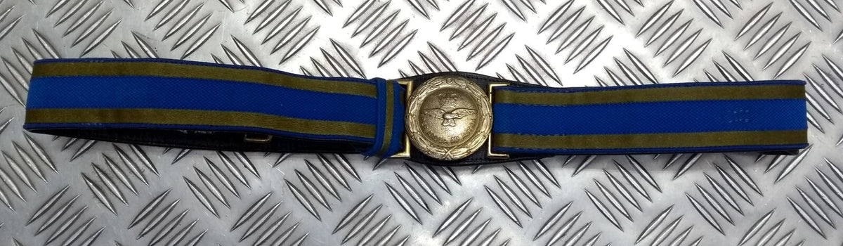 RAF Royal Air Force Officers Ceremonial Belt Per Ardua Ad Astra Buckle No Slings 29"-35"