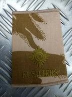 Desert Camo Fusiliers Rank Slides Genuine British Army