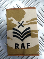 RAF Royal Air Force Slider Desert Camo Epaulettes Front Tab Slide Air Force