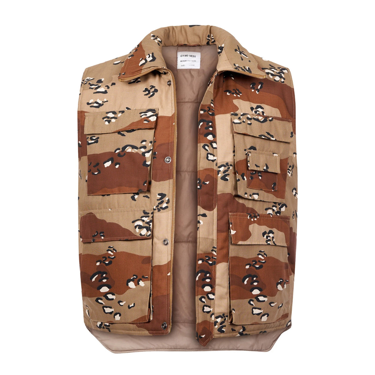 Bodywarmer Padded Gilet Action Vest Multi Pocket Assorted Colours