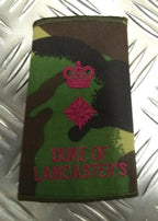 Duke Of Lancaster's Camo Rank Slide Various Ranks Genuine British