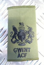 Green OD GWENT ACF Rank Slide Various Ranks Genuine British Army Issue - NEW