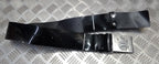 The Rifles Black PVC Parade Belt Chrome Insignia Plate Buckle Hi Sheen Old Pattern British Max 34"