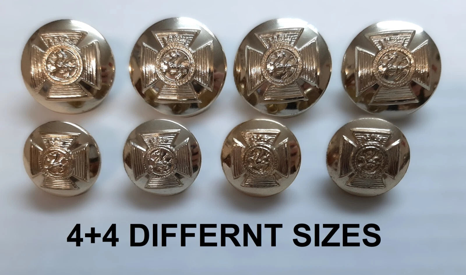 FAD No2 Button Set British Army for Service Dress Jackets and Old Pattern Tunics Assorted