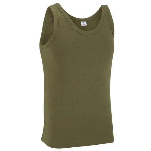 Military Type Vest 100% Cotton PT Singlet Tank Top Assorted Colours