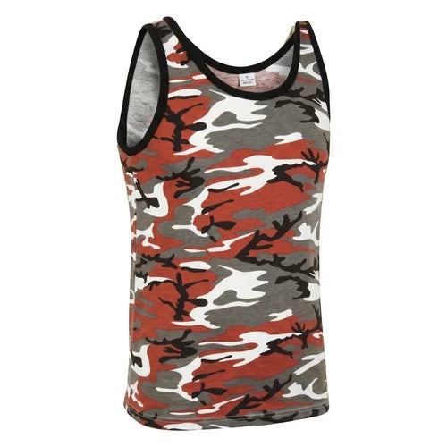 Military Type Vest 100% Cotton PT Singlet Tank Top Assorted Colours