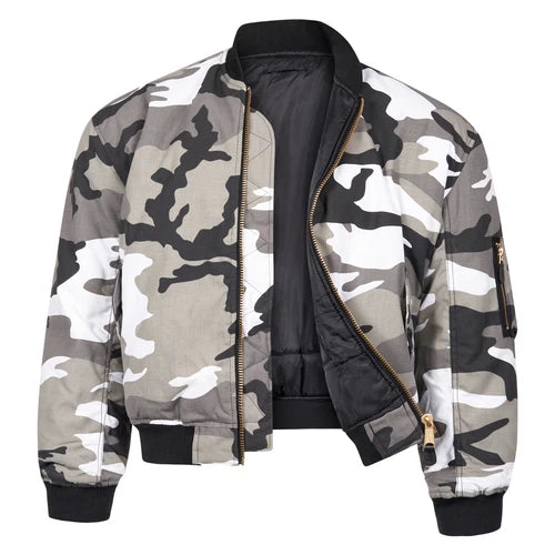MA1 Flight Jacket USAF Type Bomber Jacket Woodland Urban or Midnite Camo Type Available