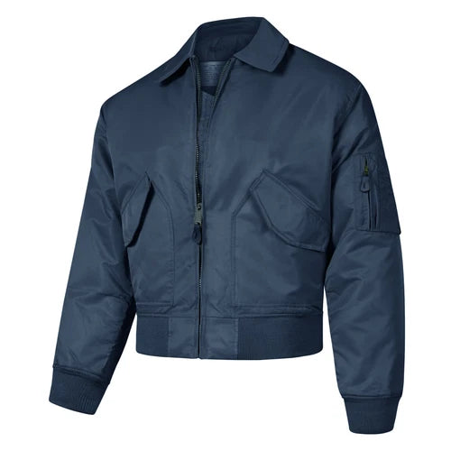 Pilot Jacket MA2 US Military Style CWU Bomber Type Blue