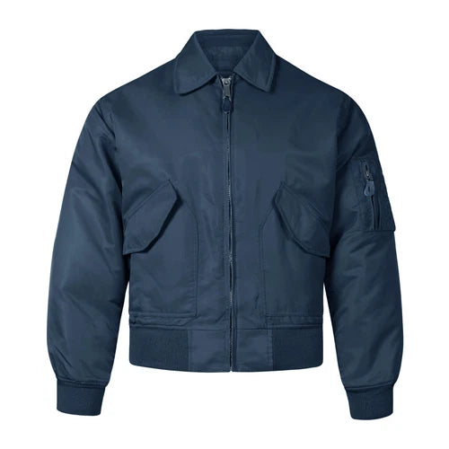 Pilot Jacket MA2 US Military Style CWU Bomber Type Blue