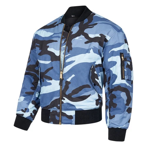 MA1 Flight Jacket USAF Type Bomber Jacket Woodland Urban or Midnite Camo Type Available