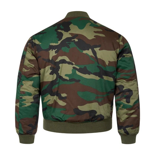 MA1 Flight Jacket USAF Type Bomber Jacket Woodland Urban or Midnite Camo Type Available