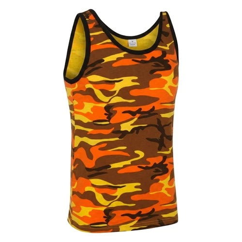 Military Type Vest 100% Cotton PT Singlet Tank Top Assorted Colours