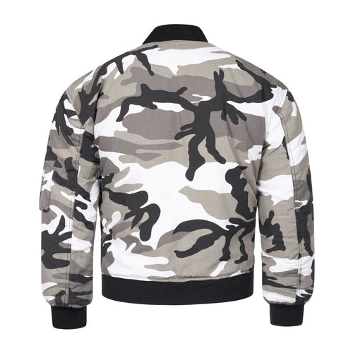 MA1 Flight Jacket USAF Type Bomber Jacket Woodland Urban or Midnite Camo Type Available