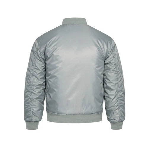 MA1 Bomber Jacket US Military Style Silver / Grey Colour