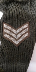 Green Crew Neck Pullover Commando Jumper with Sewn Badges British Army Issued