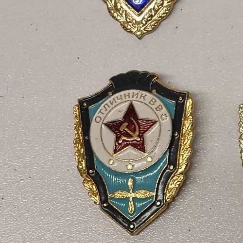 USSR Soviet CCCP Red Army Obsolete Metal Shield Pin Badges Various Type