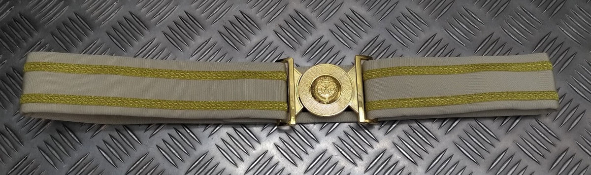 Senior Officers Belt Jazeerat Warba Tri Service Insignia Buckle Made in The UK