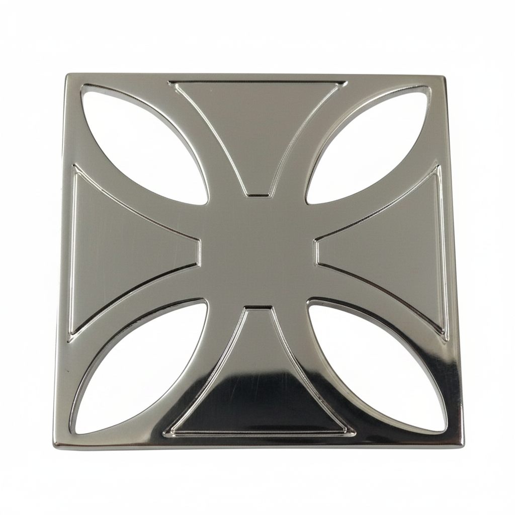 Silver Cross Belt Badge