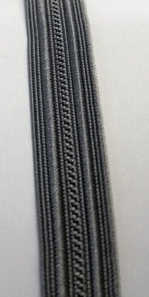 Silver, Grey Viscose Flat Braid, Lace & Ribbon 11mm wide Genuine British Made
